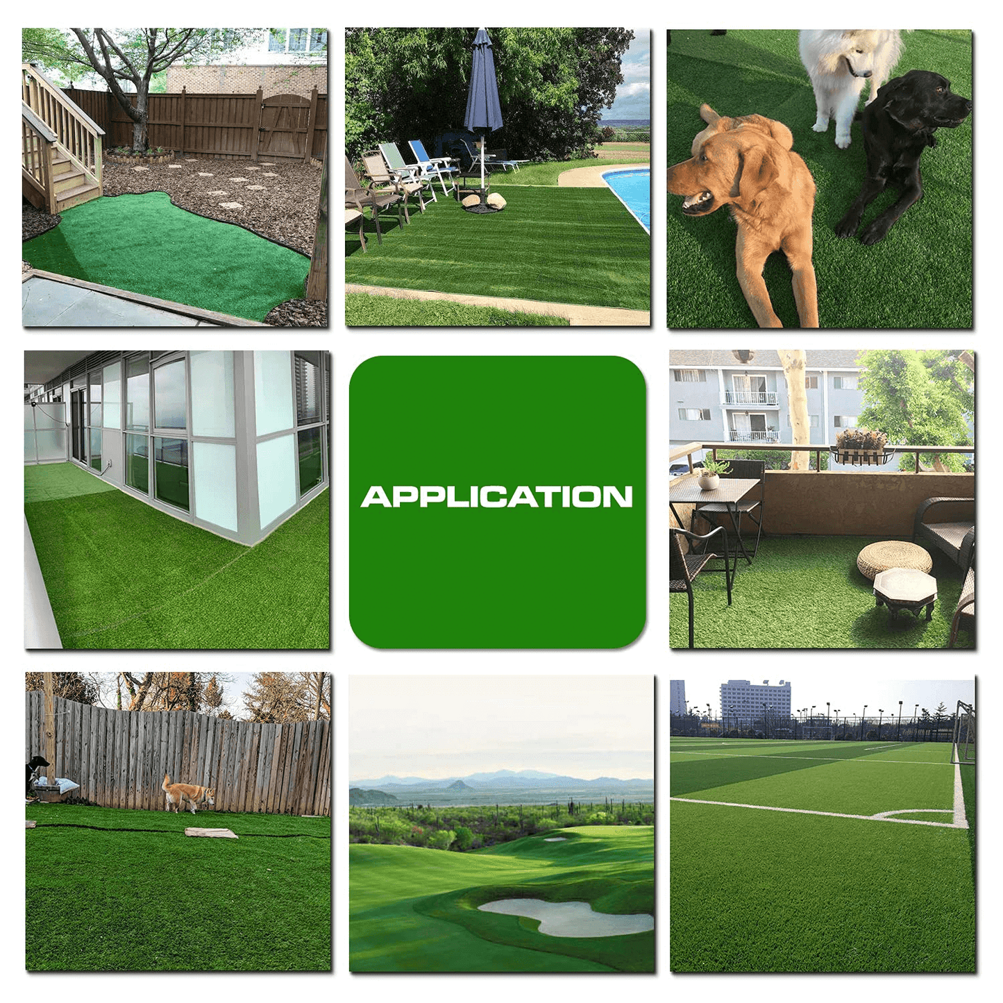 XLX TURF Fake Grass Turf Carpet for Garden Lawn Landscape