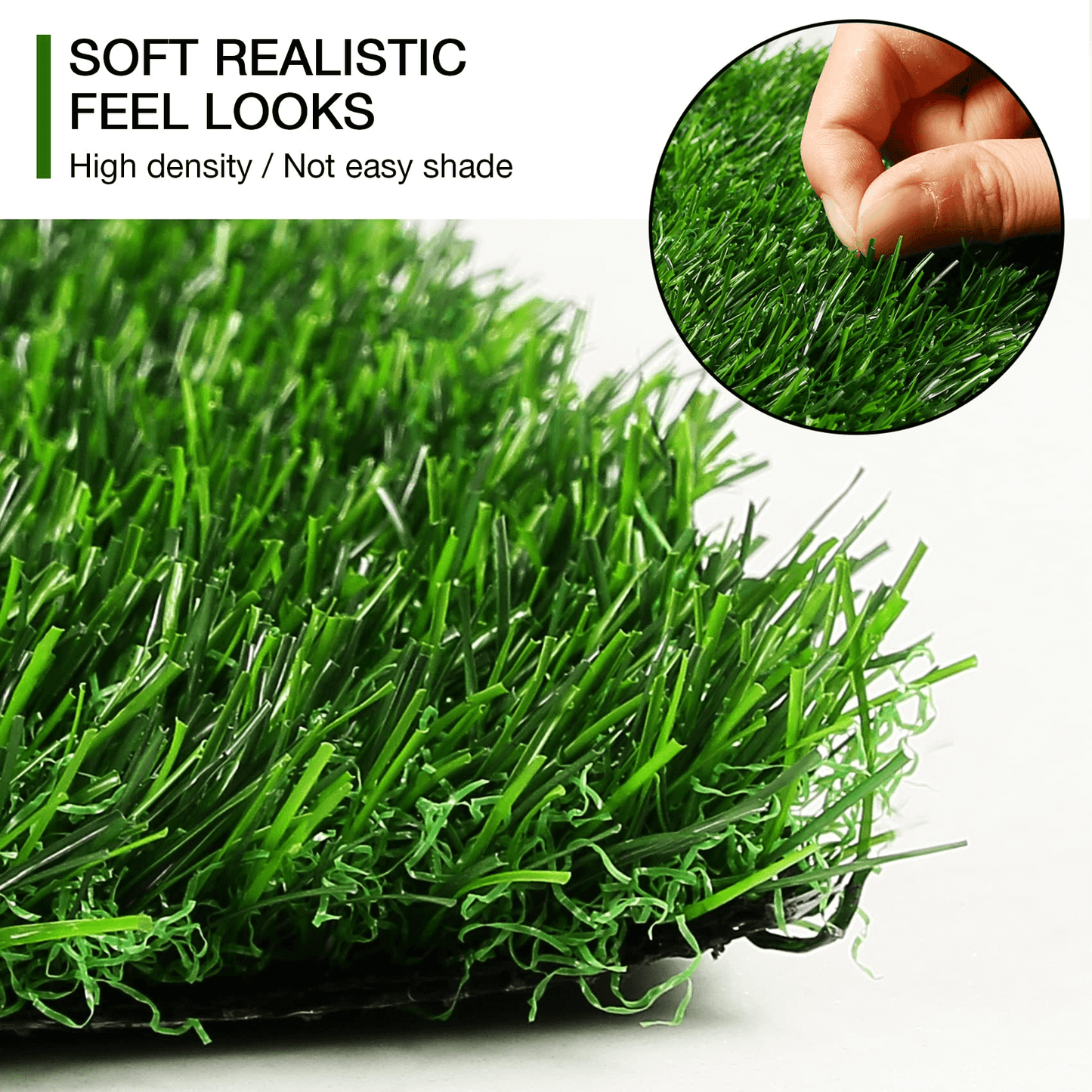XLX TURF Artificial Grass Placemats for Decor Table Runner and DIY